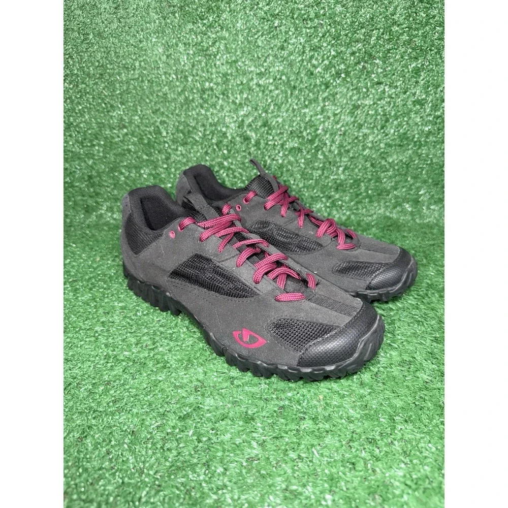 Giro Junction Womens Size 7.5 Black‎ Pink Cycling Shoes Mountain Biking Sneakers
